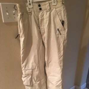 Billabong white snow pants